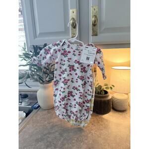 HB Baby Sleep Gowns with Strawberry and Lemon Print, 0-6 Months, 2 pack